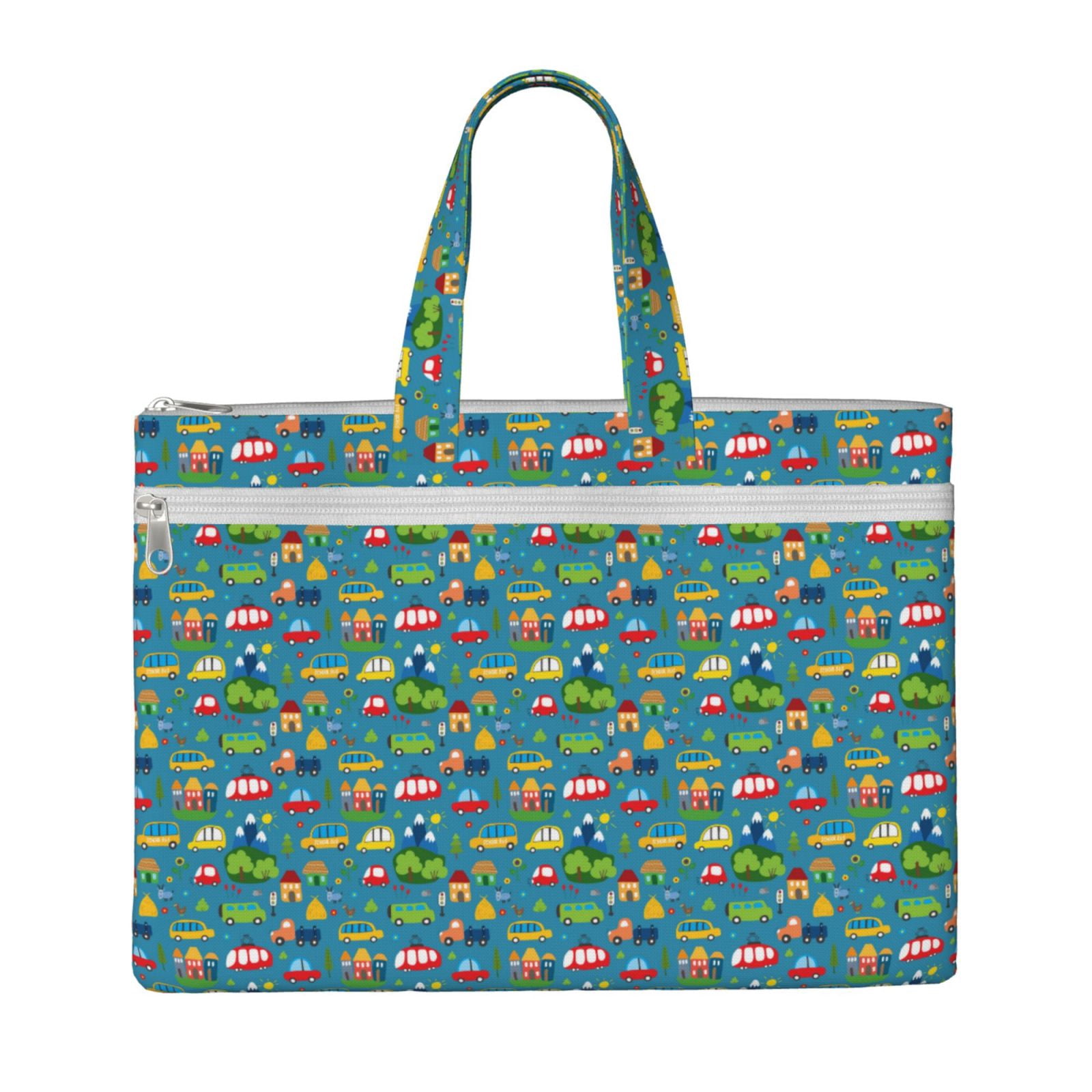 Kdxio Cars Transportation File Tote Document Bag Business Briefcase Bag ...