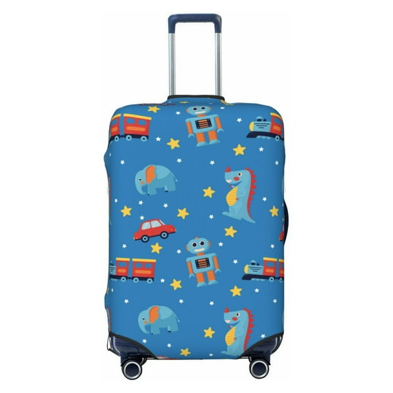 Kdxio Cartoon Animals 1 Pattern Luggage Cover for Travel,Elastic and Durable,Fits 18-32 Inch,Anti-Scratch Suitcase Protector-No luggage included