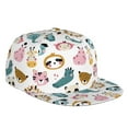 thumbnail image 1 of Kdxio Cartoon Animals Print Snapback Hat for Men Women,Adjustable Baseball Cap, 1 of 7
