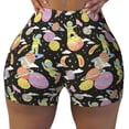 thumbnail image 1 of Kdxio Cartoon Astronaut In Spacesuit Print Workout Shorts for Women Seamless Soft Smooth Gym Yoga Scrunch Active Shorts, 1 of 5