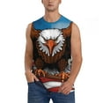 thumbnail image 1 of Kdxio Cartoon Bald Eagle USA for Men's Muscle T-shirt,Sleeveless for Workout Running Athletic Gym Lounge Casual, 1 of 5