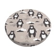 thumbnail image 1 of Kdxio Cartoon Bear Brown Print Stool Covers Round,Stretch Round Bar Stool Covers Washable Bar Stool Cushion Slipcover for 12-15 Inch Chair, 1 of 7