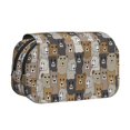 thumbnail image 1 of Kdxio Cartoon Bear for Double Compartment Pen Case Oxford Organizer with Zipper Pockets for Students Artists, 1 of 7