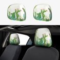 thumbnail image 1 of Kdxio Cartoon Cactus Pattern Print 2 Piece Car Head Rest Covers Set Auto Front/Rear Seats Headrest Cover Universal Fit Most Cars,Sedan, SUV, 1 of 9