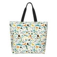 thumbnail image 1 of Kdxio Cartoon Dinosaur Casual Tote Bags Women Big Capacity Shoulder Bag for Women Travel Shoulder Bags Handbags, 1 of 8
