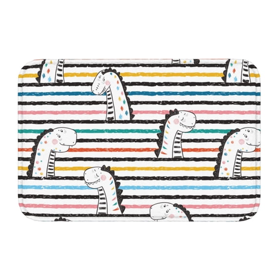 Kdxio Cartoon Dinosaurs,16" x 24", Non-Slip Front Door Mats,Outdoor Welcome Mat Washable