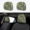 thumbnail image 1 of Kdxio Cartoon Dinosaurs (2) Pattern Print 2 Piece Car Head Rest Covers Set Auto Front/Rear Seats Headrest Cover Universal Fit Most Cars,Sedan, SUV, 1 of 9