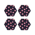 thumbnail image 1 of Kdxio Cartoon Donut Planets Funny Coasters,4 Pcs Leather Coasters,Housewarming Gifts,Protect Furniture From Water Marks Scratch And Damage, 1 of 1