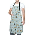 thumbnail image 1 of Kdxio Cartoon Doodle Puppy Apron with Pockets Adjustable Kitchen Aprons for Men Women Waterproof Aprons for Cooking,Drawing,Crafting, Baking Household Cleaning, 1 of 8