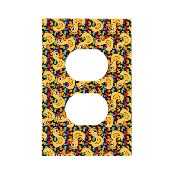 Kdxio Cartoon Ducks Decorator Light Switch or Receptacle Outlet Wall Plate Decorator Wall Plate Child Safe Outlet Cover-Style S