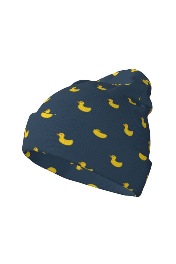 Cartoon Ducks Winter Beanie for Men Women Beanie Knit Hat Cuffed Cap Beanie Knit Chunky Snow Cap