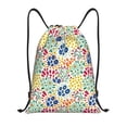 thumbnail image 1 of Kdxio Cartoon Flowers Print Drawstring Backpack Bag,Waterproof Draw String Back Sack, Gym Drawstring Bags Swim Bag For Unisex, 1 of 9