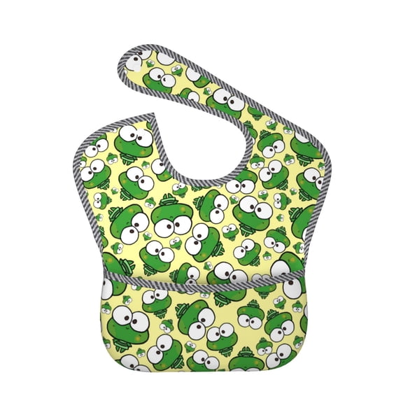 Kdxio Cartoon Frogs Bibs For Babies, Baby Bibs for Eating, Toddler Bibs, Waterproof Bibs, Feeding Bibs, for Toddlers, Boys, Girls