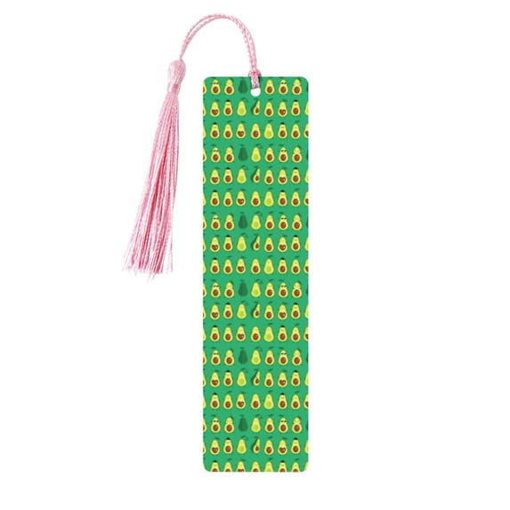 Kdxio Cartoon Fruit 1 Print Metal Tassel Bookmarks,Perfect Gift for Art Lovers and Bookworms Metal Bookmarks for Women
