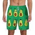 thumbnail image 1 of Kdxio Cartoon Fruit Print Men'S Swim Trunks With Compression Liner 7 Inch Inseam Quick Dry Swim Shorts, 1 of 7