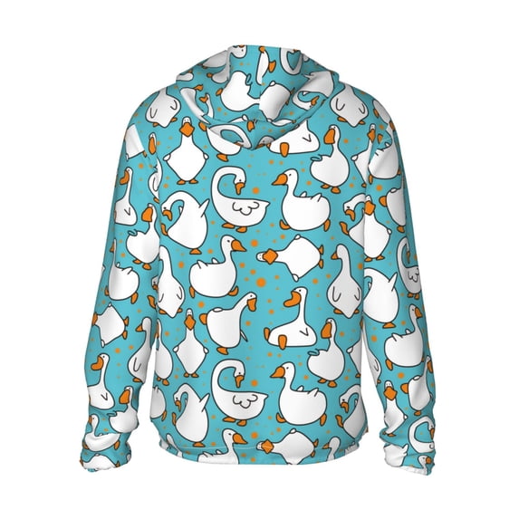 Kdxio Cartoon Funny Goose Print Women Men Sun Protection UPF 50+ Jackets Zip Up Long Sleeve Hoodie Hiking Lightweight with Pockets