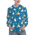 thumbnail image 1 of Kdxio Cartoon Goose Print Womens Oversized Hoodies Sweatshirts Hooded Pullover Tops Sweaters Casual-XX-Large, 1 of 1