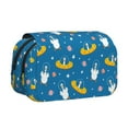 thumbnail image 1 of Kdxio Cartoon Goose for Double Compartment Pen Case Oxford Organizer with Zipper Pockets for Students Artists, 1 of 7