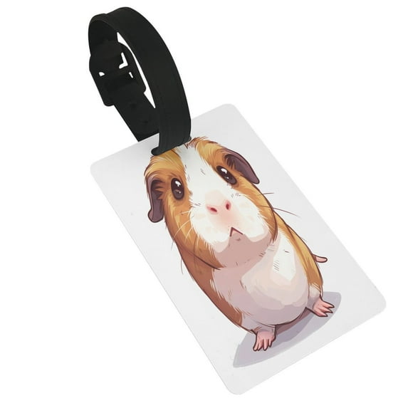 Kdxio Cartoon Guinea Pig Luggage Tags Privacy Cover ID Label Suitcase Tags Identifiers For School Bags,Suitcases