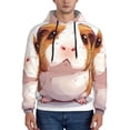 thumbnail image 1 of Kdxio Cartoon Guinea Pig Print Mens Casual Hooded Collar Drawstring Hoodies Pullover Sweatshirts Casual Long Sleeve Shirts-Medium, 1 of 7