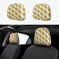 thumbnail image 1 of Kdxio Cartoon Honey Pot Bee Sunflower Pattern Print 2 Piece Car Head Rest Covers Set Auto Front/Rear Seats Headrest Cover Universal Fit Most Cars,Sedan, SUV, 1 of 9