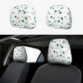thumbnail image 1 of Kdxio Cartoon House Car Pattern Print 2 Piece Car Head Rest Covers Set Auto Front/Rear Seats Headrest Cover Universal Fit Most Cars,Sedan, SUV, 1 of 9