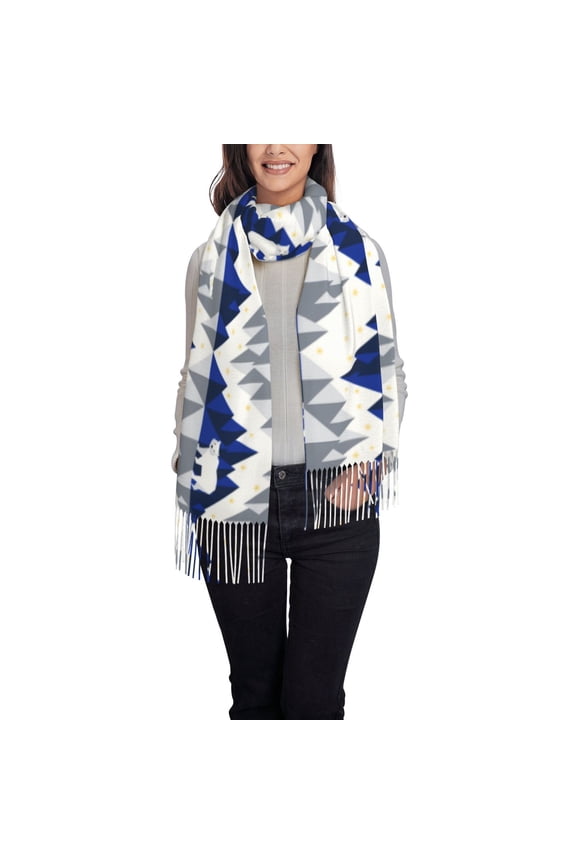 Cartoon Iceberg Polar Bear Women's Scarf Womens Winter Scarf, Fashion Scarfs for Women, Shawls and Wraps, Long Blanket Scarf