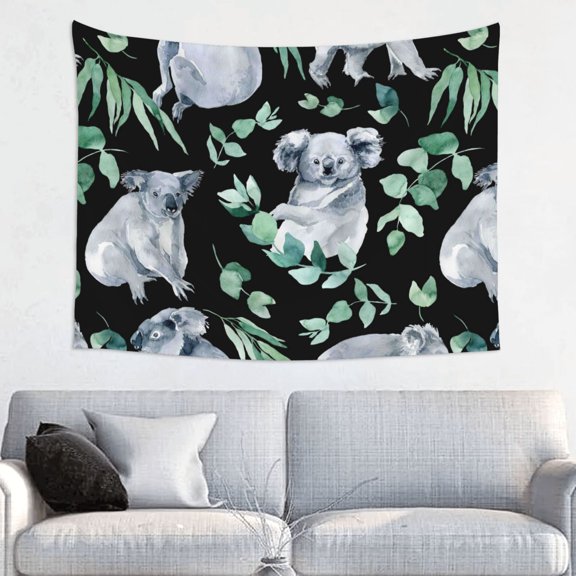 Kdxio Cartoon Koala Bear Wall Hanging Tapestries Banner For Bedroom College Dorm Home Living Room Party Decor 29X37 In