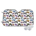 thumbnail image 1 of Kdxio Cartoon Monster Trucks1 Print Windshield Sun Shade,UV Rays and Sun Heat Protection,Sunshade for Car Windshield,Car Shade Front Windshield - Medium, 1 of 6
