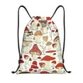 thumbnail image 1 of Kdxio Cartoon Mushrooms Print Drawstring Backpack Bag,Waterproof Draw String Back Sack, Gym Drawstring Bags Swim Bag For Unisex, 1 of 9