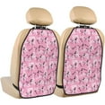 thumbnail image 1 of Kdxio Cartoon Poodle Dog Print 2 Pack Car Kick Mat Seat Cover Back Protector Mat with Pockets for Organizer Backseat Protector and Storage Anti Kick Pad for Vehicles, 1 of 1