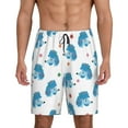 thumbnail image 1 of Kdxio Cartoon Poodle Dog Print Mens Sleep Shorts Bottoms Soft Comfy Pajama Wear Pants with Drawstring Pockets, 1 of 7