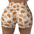 thumbnail image 1 of Kdxio Cartoon Print Workout Shorts for Women Seamless Soft Smooth Gym Yoga Scrunch Active Shorts, 1 of 9