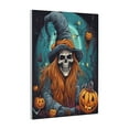 thumbnail image 1 of Kdxio Cartoon Pumpkin Skull Pattern Canvas Wall Art 12x16 Inches - Waterproof HD Print Solid Wood Frame for Living Room & Bathroom,Vertical, 1 of 8