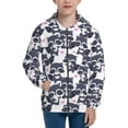 thumbnail image 1 of Kdxio Cartoon Raccoon Pattern Kids Boys Girls Zip Up Hoodie 3D Printed Hooded Sweatshirt Hoody Coat with Pocket 7-12 Y-Small, 1 of 6