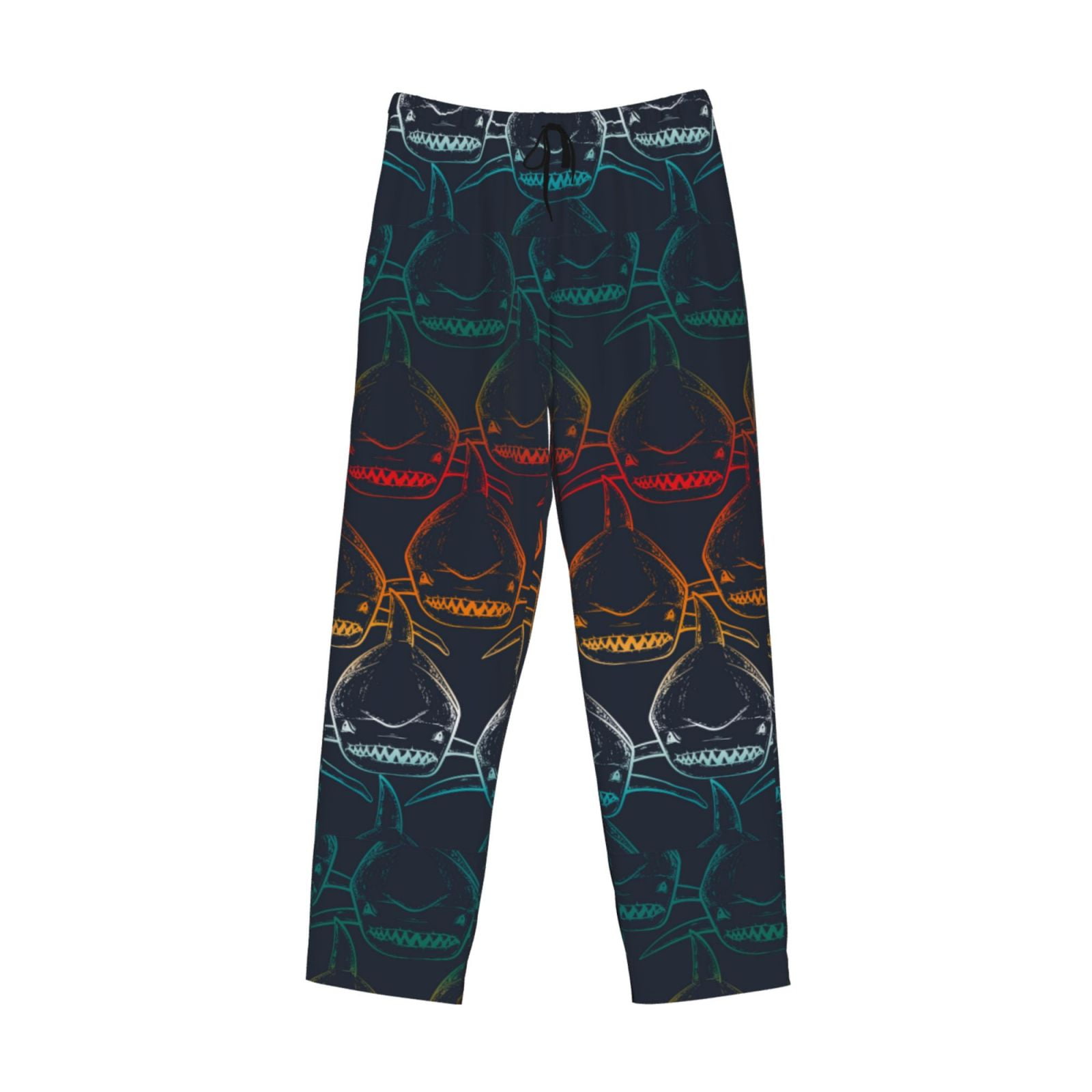 Kdxio Cartoon Sharks Print Men's Sleep Pajama Pant Lounge Pants with ...