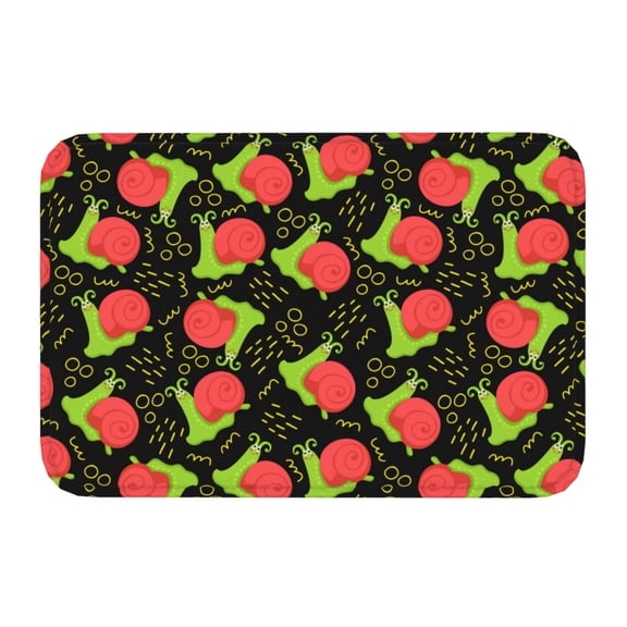 Kdxio Cartoon Snail,16" x 24", Non-Slip Front Door Mats,Outdoor Welcome Mat Washable