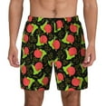 thumbnail image 1 of Kdxio Cartoon Snail Print Men's Swim Trunks with Compression Liner 7 Inch Inseam Quick Dry Swim Shorts, 1 of 5
