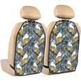 thumbnail image 1 of Kdxio Cartoon Squirrel on Branch Print 2 Pack Car Kick Mat Seat Cover Back Protector Mat with Pockets for Organizer Backseat Protector and Storage Anti Kick Pad for Vehicles, 1 of 6