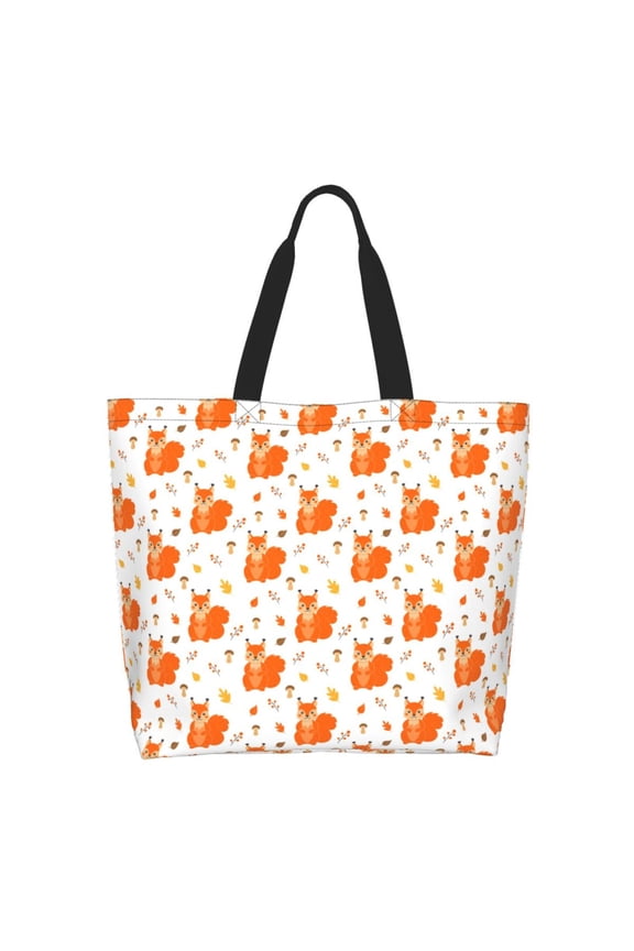 Cartoon Squirrel Casual Tote Bags Women Big Capacity Shoulder Bag for Women Travel Shoulder Bags Handbags