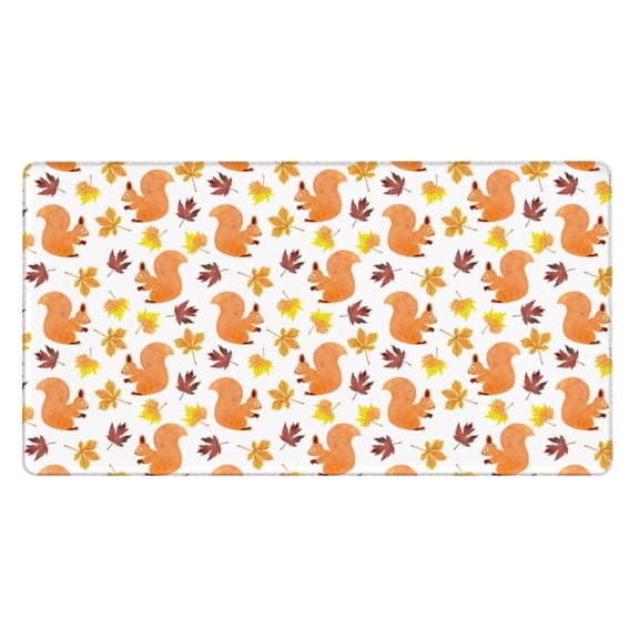 Kdxio Cartoon Squirrel Print Large Gaming Mouse Pad,Non-Slip Base,Water Resist Keyboard Pad for Gamer,Office & Home,29.5 x 15.8 in