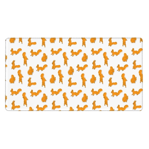 Kdxio Cartoon Squirrel Print Large Gaming Mouse Pad,Non-Slip Base,Water Resist Keyboard Pad for Gamer,Office & Home,29.5 x 15.8 in