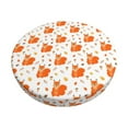 thumbnail image 1 of Kdxio Cartoon Squirrel Print Stool Covers Round,Stretch Round Bar Stool Covers Washable Bar Stool Cushion Slipcover for 12-15 Inch Chair, 1 of 7