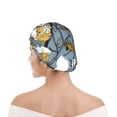 thumbnail image 1 of Kdxio Cartoon Squirrel on Branch Print Shower Cap for Women,Elastic and Reusable,Double Waterproof Layers Bathing Hat, 1 of 6