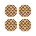 thumbnail image 1 of Kdxio Cartoon Sunflowers Funny Coasters,4 Pcs Leather Coasters,Housewarming Gifts,Protect Furniture from Water Marks Scratch and Damage, 1 of 8