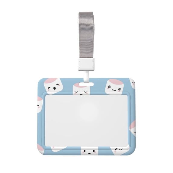 Kdxio Cartoon Sushi Card Badge Holder Work Badge Sleeve for Office, School, Factory, ID Credit Cards, Driver Licenses and Passes