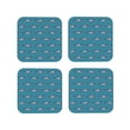 thumbnail image 1 of Kdxio Cartoon Whale Funny Coasters,4 Pcs Leather Coasters,Housewarming Gifts,Protect Furniture from Water Marks Scratch and Damage, 1 of 8