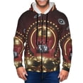 thumbnail image 1 of Kdxio Casino King And Playing Cards Print Men Hoodies Casual Hoodies for Men with Zip Pockets Full Zip Long Sleeve Sweatshirt Sports Hooded Jacket-Large, 1 of 5
