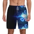 thumbnail image 1 of Kdxio Casino Print Men'S Swim Trunks With Compression Liner 7 Inch Inseam Quick Dry Swim Shorts, 1 of 7