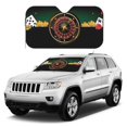 thumbnail image 1 of Kdxio Casino Print Windshield Sun Shade, Foldable Sun Blocker for Car,Truck,SUV Automotive Interior Sun Protection,Reflective Shade for Front Windshield(Medium), 1 of 7